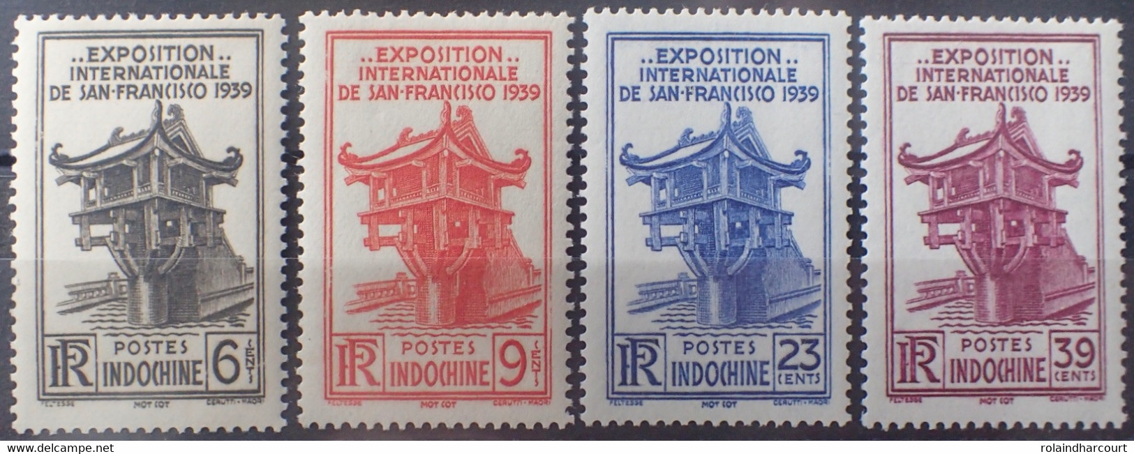 R2452/258 - 1939 - COLONIES FR. - INDOCHINE - SERIE COMPLETE - N°205 à 208 NEUFS* - Ungebraucht