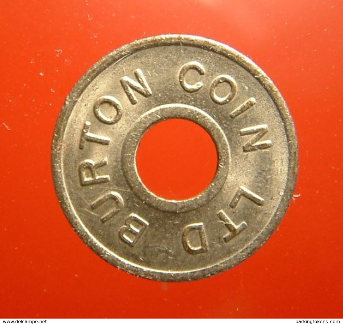 074-1 Hayes, New Number  Burt-2 White Metal/Brass 18.5mm BURTON COIN LTD - British Machine Token - Professionnels/De Société