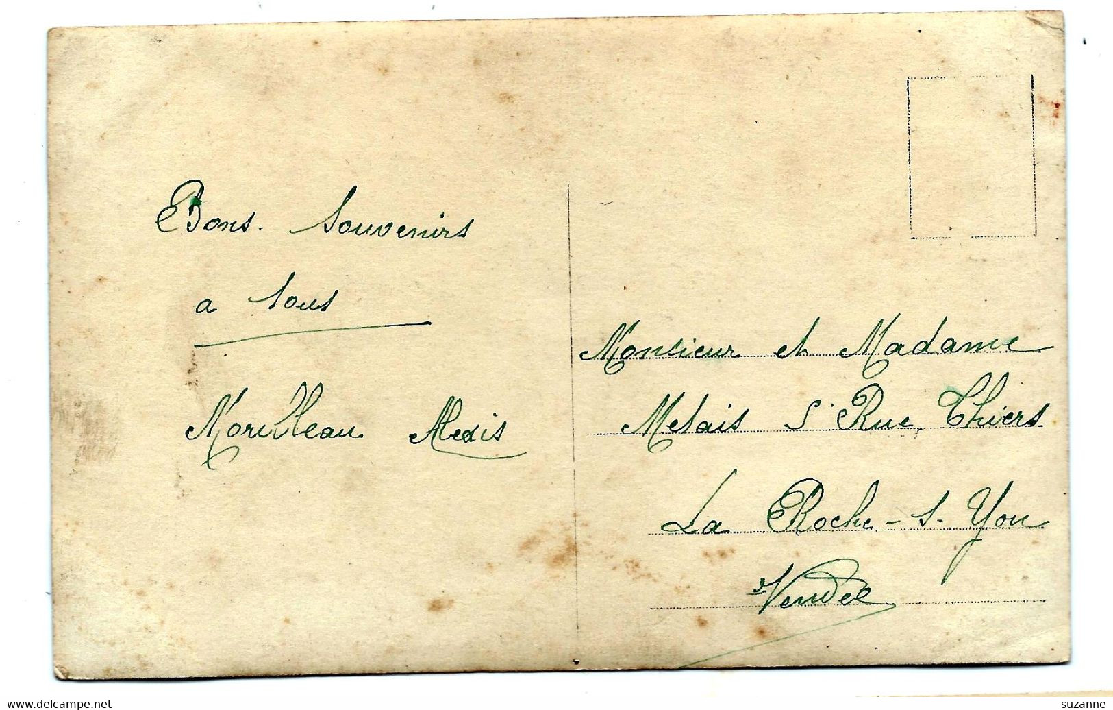 MORILLEAU Alexis - CARTE PHOTO Vers 1918 - Luçon - Les Magnils Reigniers - Genealogia
