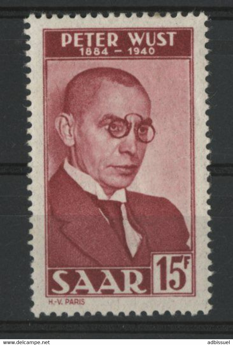 SARRE / SAAR N° 268 Neufs * (MH) Cote 7 € TB. - Unused Stamps