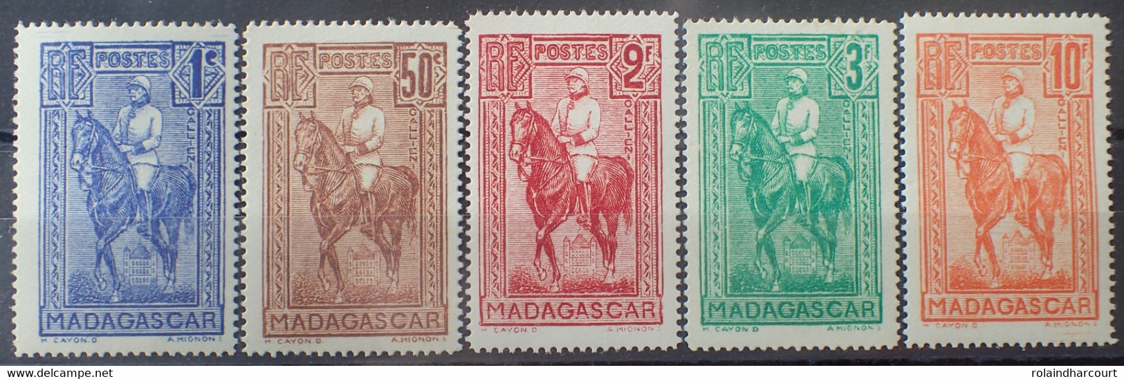 R2452/273 - 1931 - COLONIES FR. - MADAGASCAR - SERIE COMPLETE - N°183 à 187 NEUFS* - Neufs