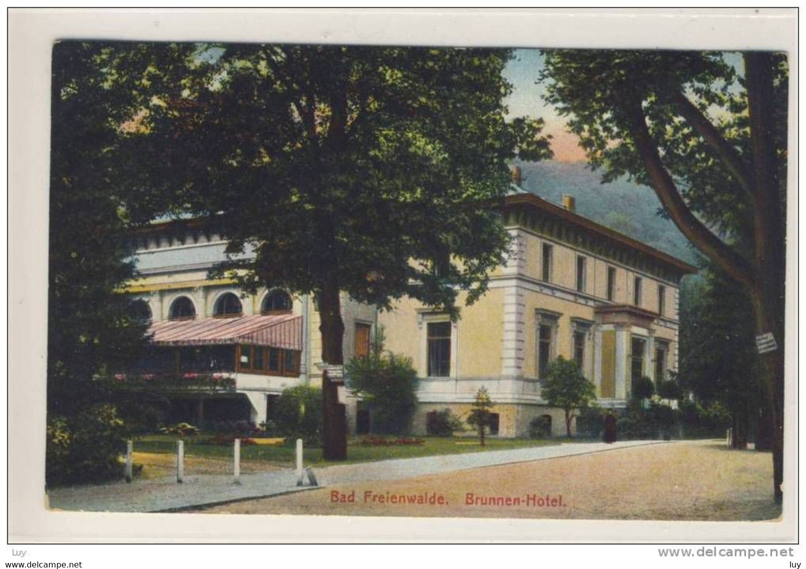 BAD FREIENWALDE / Oder, BRUNNEN - Hotel, 1911;   Brandenburg  ; Dt. Reich, Stempel KGS 2.8.11 - Bad Freienwalde