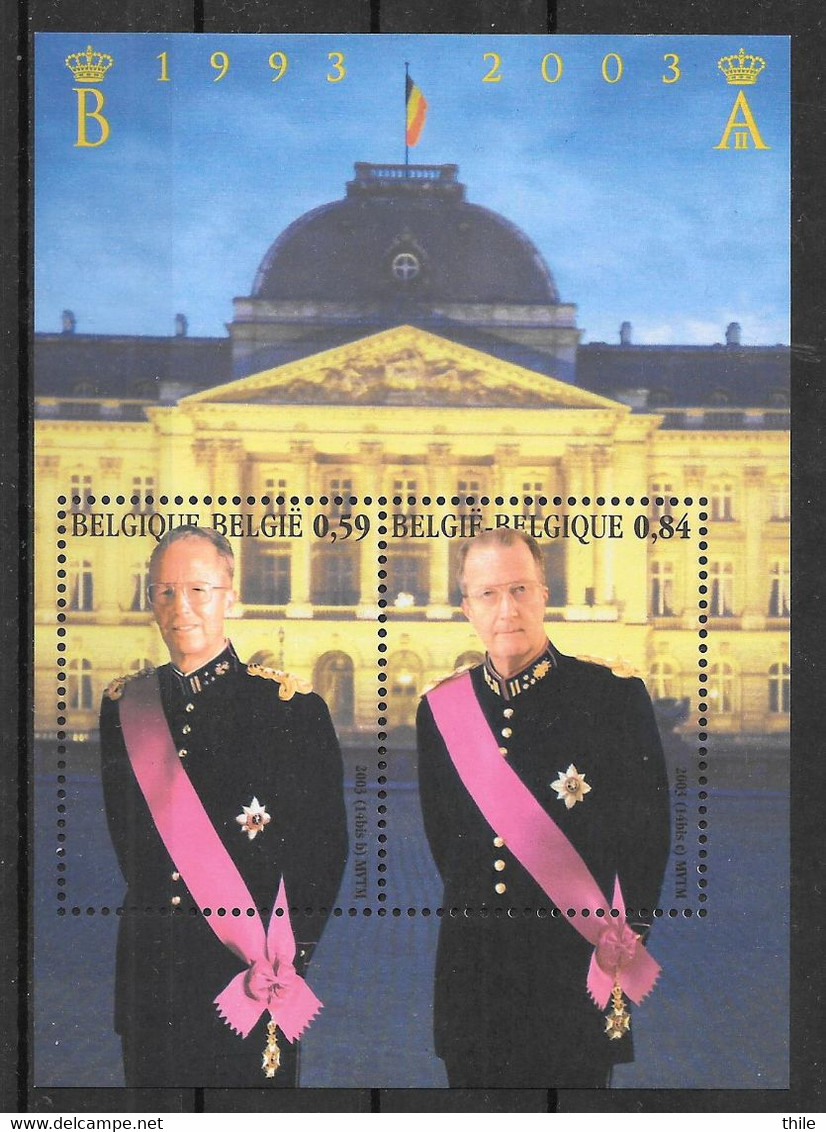 Bloc COB 105 ** - Hommage Aux Rois Baudouin Et Albert II - 1961-2001