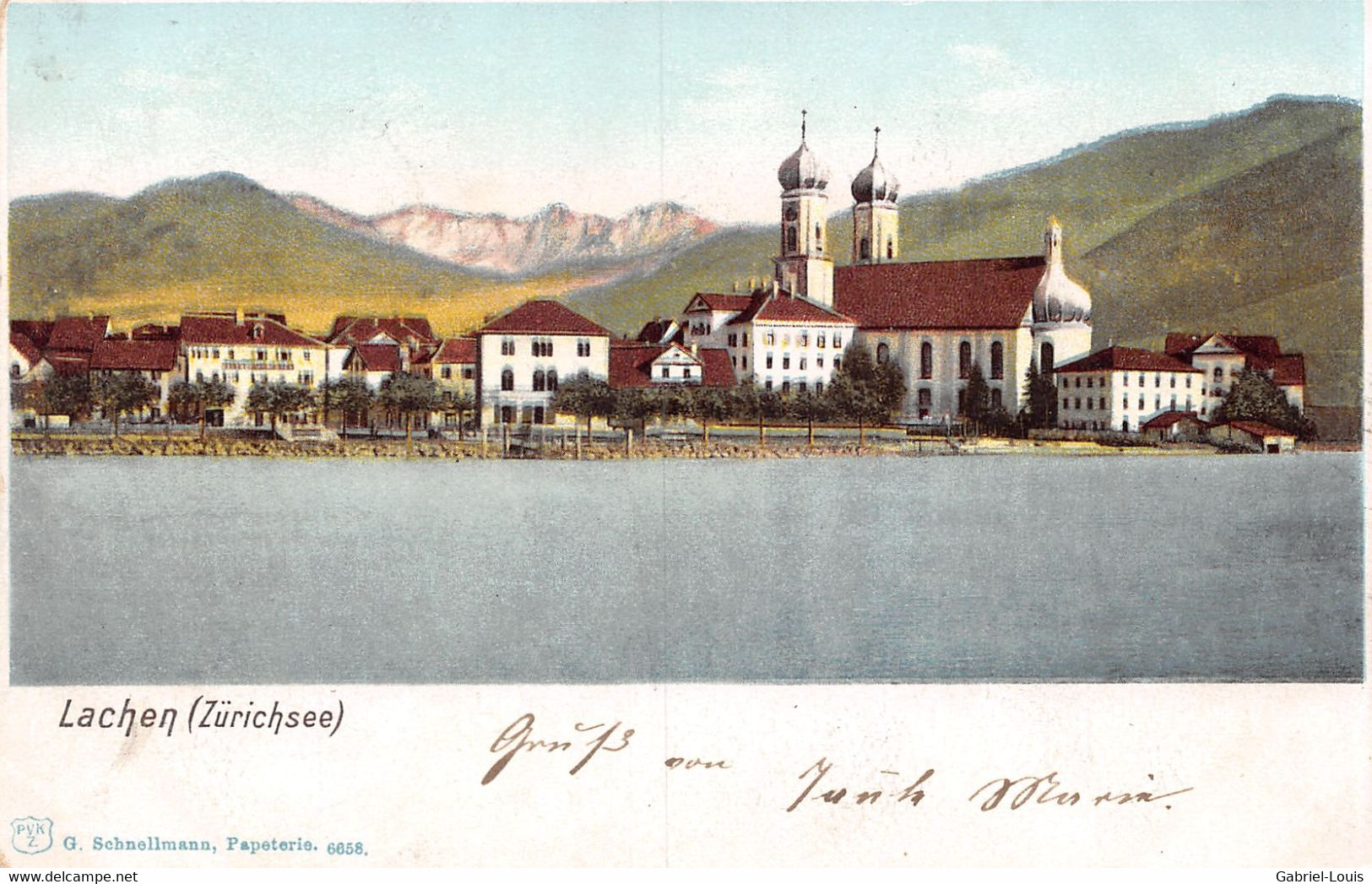 Lachen Zürichsee - Litho 1905 - Lachen