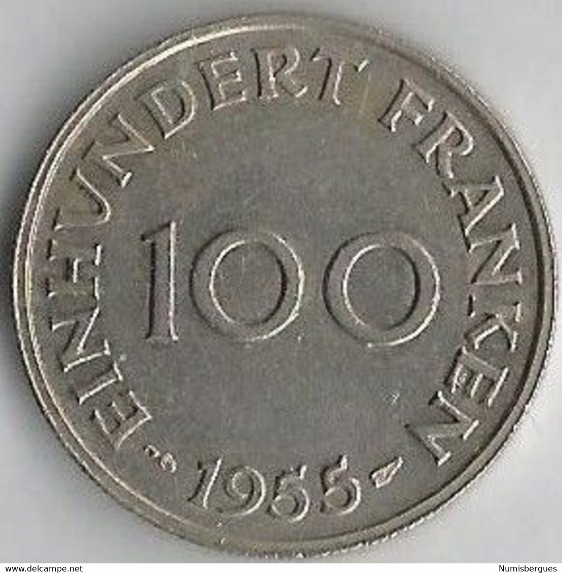 Pièce De Monnaie  100 Franken 1955 - Otros & Sin Clasificación