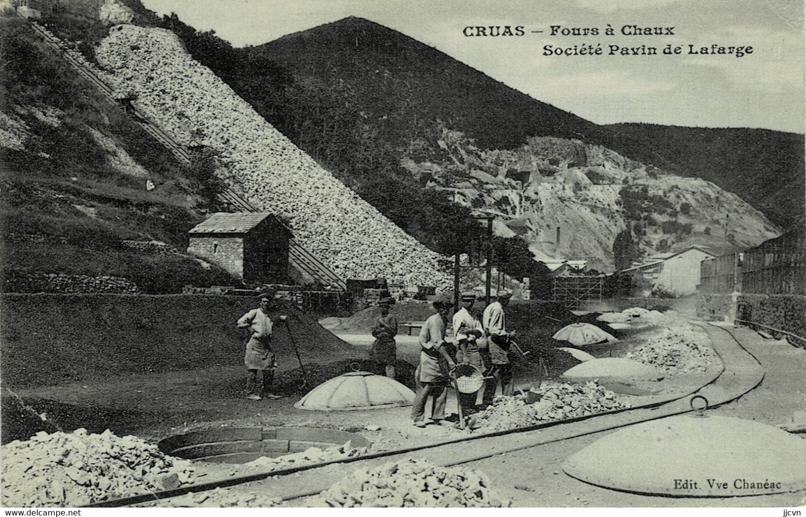 07 : Ardèche - Cruas - Four à Chaux - Société Pavin De Lafarge - Rare Inédite - Andere & Zonder Classificatie