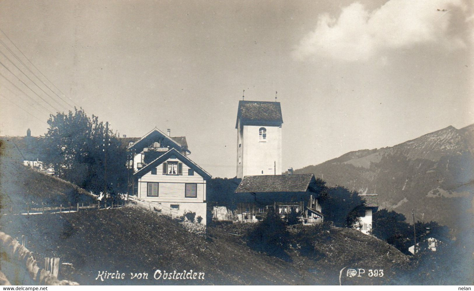 KIRCHE VON OBSTALDEN - 1900 - Obstalden