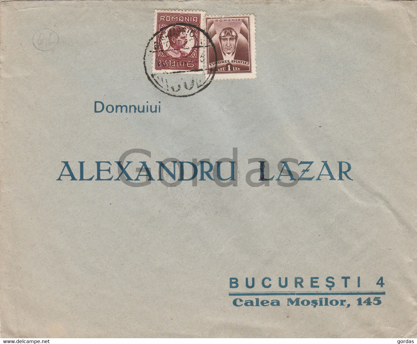 Romania - Bucuresti - Envelope - 1933 - Alexandru Lazar - Judaica - Advertise - Briefe U. Dokumente