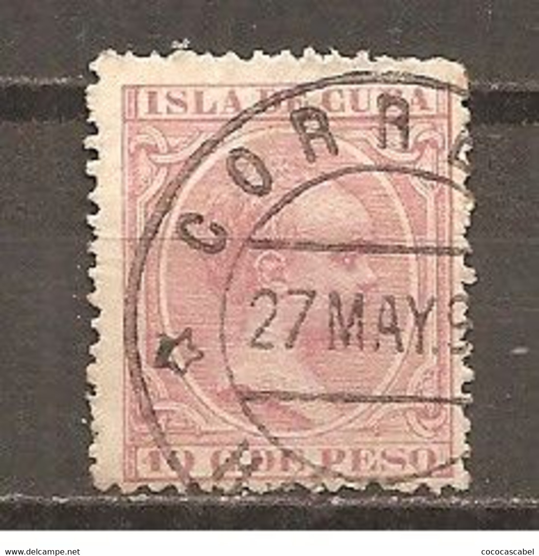 Cuba Española - Edifil 128 - Yvert 83 (usado) (o) - Kuba (1874-1898)