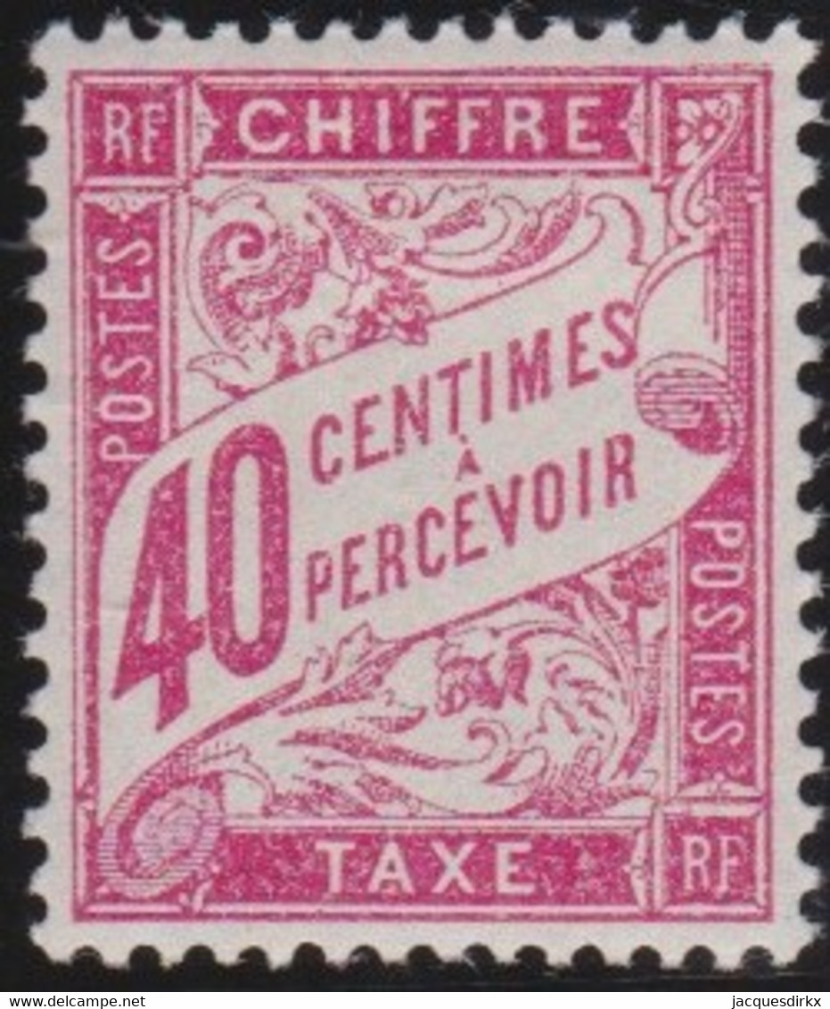 France   .    Yvert    .    Taxe 35    .     *     .    Neuf Avec Gomme  Et Charnière     .   /   .     Mint-hinged - 1859-1959 Mint/hinged