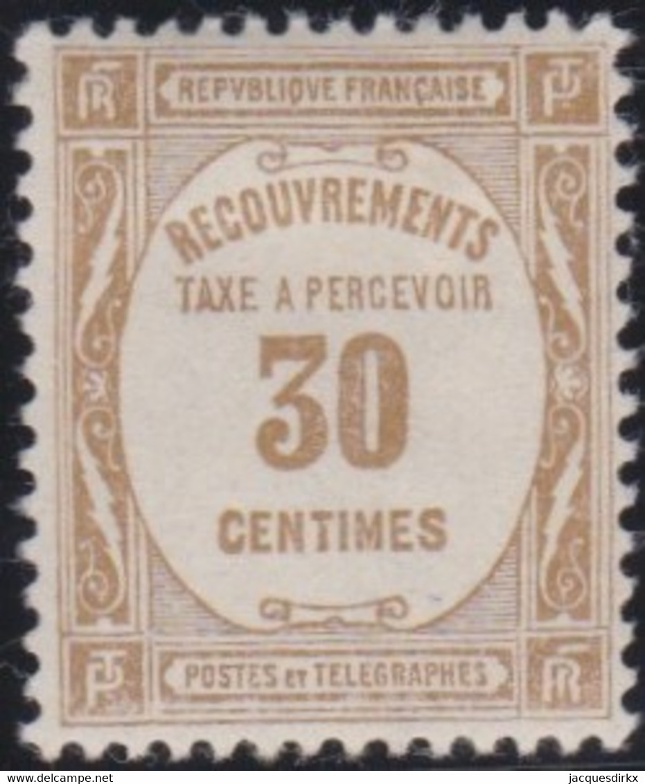 France   .    Yvert    .    Taxe  57    .     *     .    Neuf Avec Gomme  Et Charnière     .   /   .     Mint-hinged - 1859-1959 Neufs