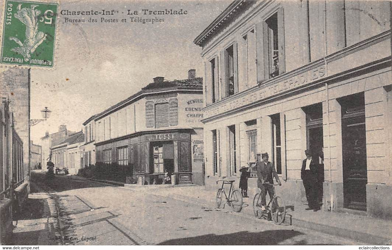 La Tremblade           17        Le Bureau De Poste.   Cliché Braun      (voir Scan) - La Tremblade