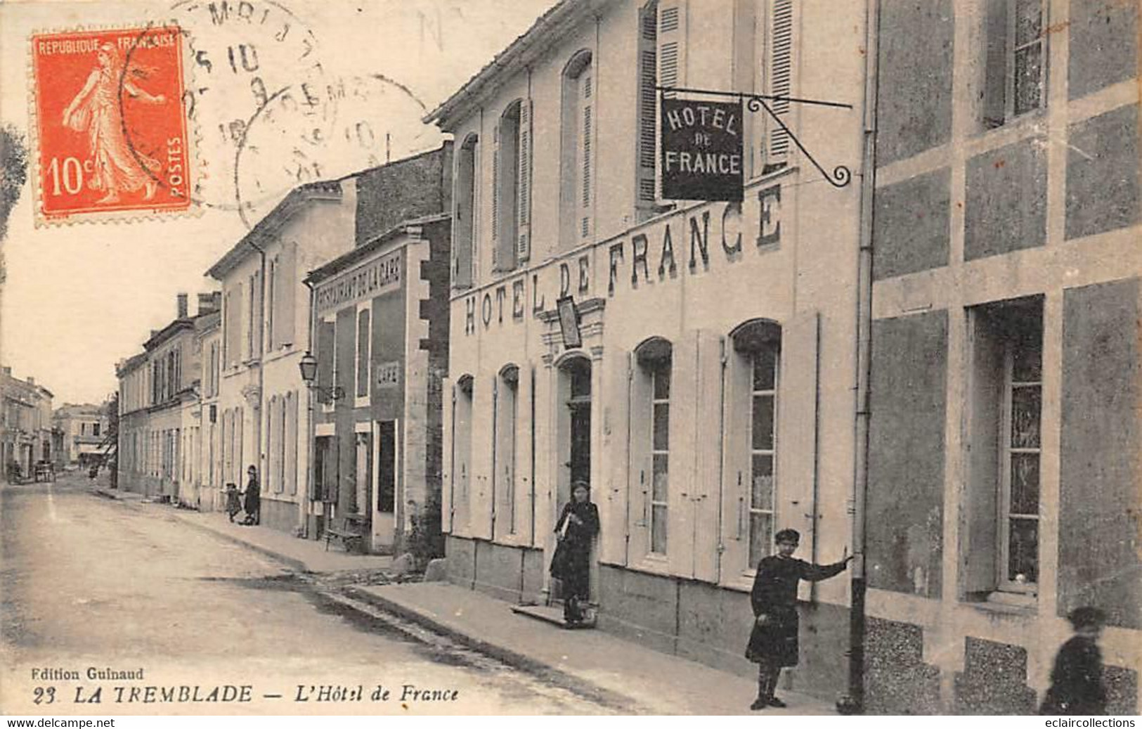La Tremblade           17         L'Hôtel De France     (voir Scan) - La Tremblade