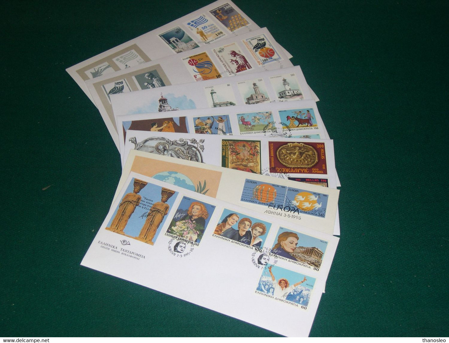 Greece 1995 Full Year SET FDC VF - Años Completos