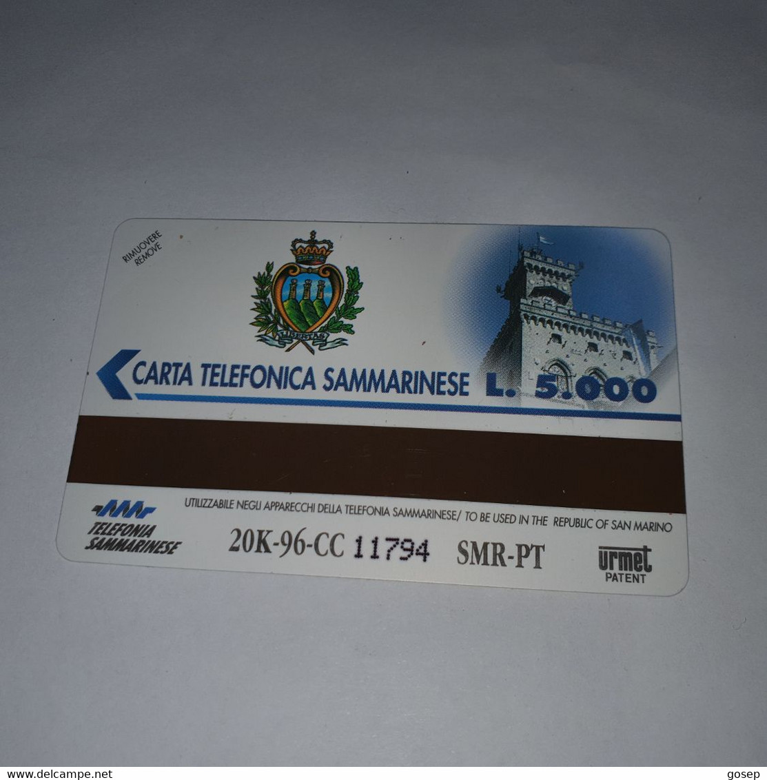 San Marino-(RSM-009a)-pronto Hi Parla-new York-(8)-(11794)-mint Card+1card Prepiad Free - San Marino