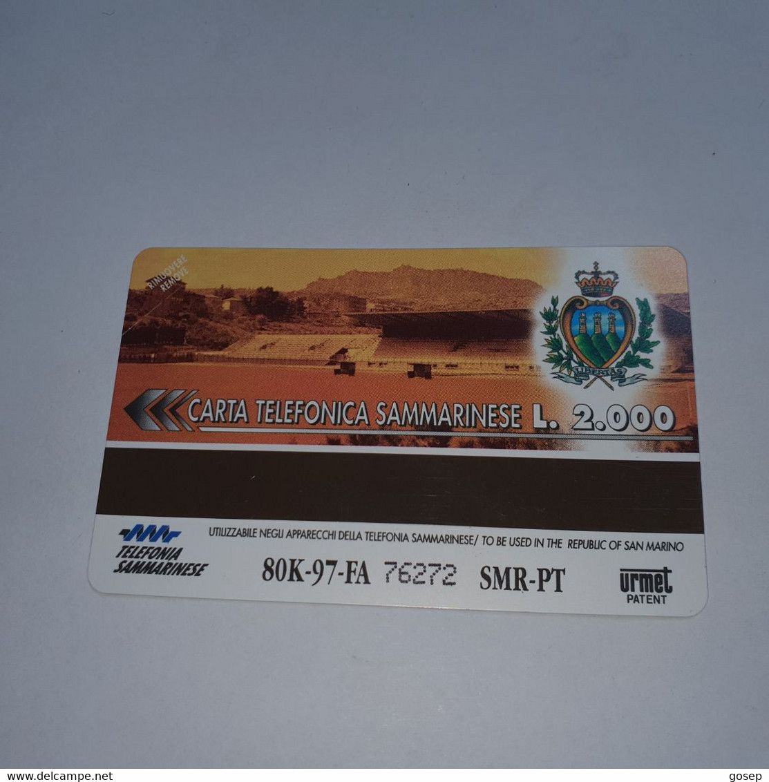 San Marino-(RSM-019b)-AGOSTO-1997-(18)-(76272)-mint Card+1card Prepiad Free - San Marino