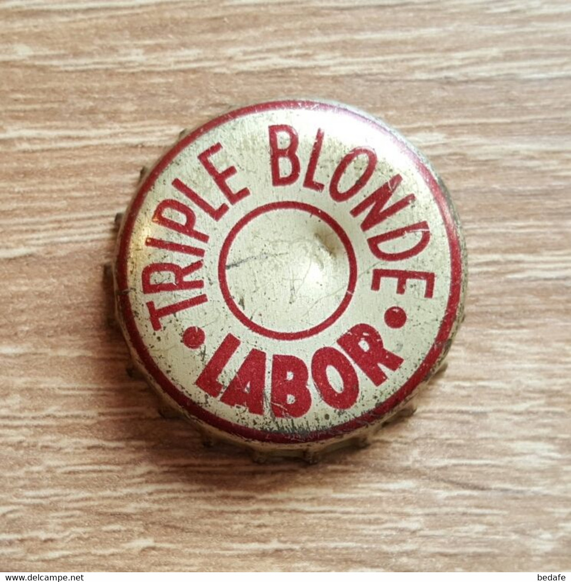 VIEILLE ET RARE CAPSULE KROONKURK BRASSERIE LABOR  MONS TRIPLE BLONDE  -2 - Birra