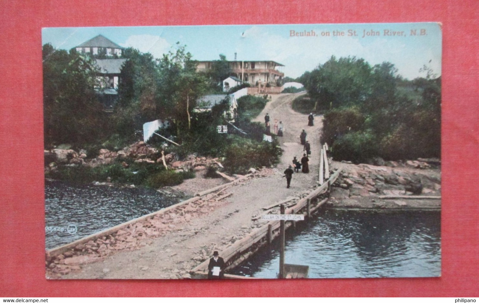 Beulah   On St. John River   Has Pin Hole  Top Of Card   New Brunswick > St. John         Ref  4739 - St. John