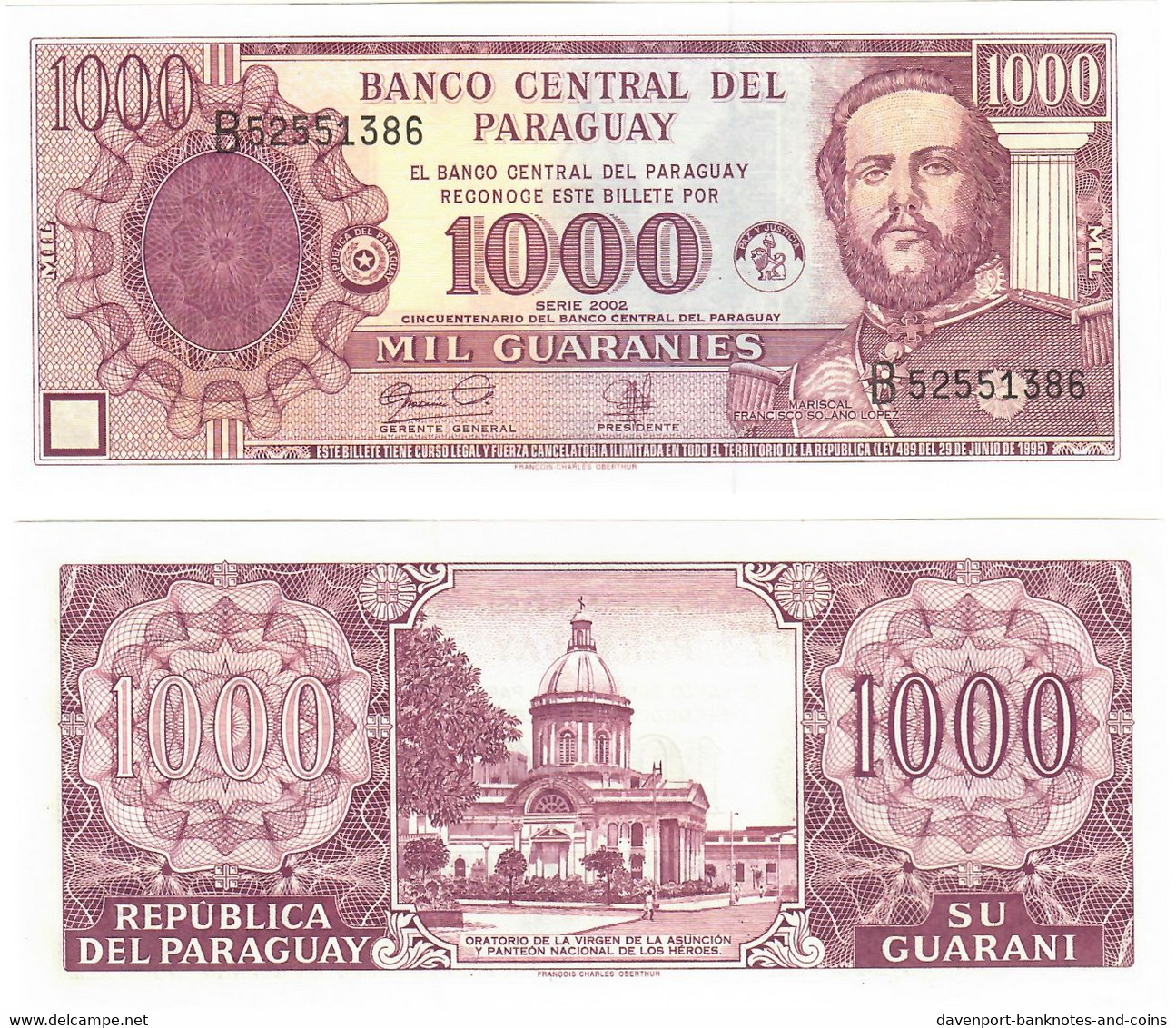 Paraguay 1000 Guaranies 2002 UNC - Paraguay