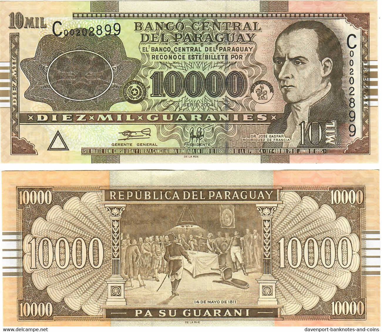 Paraguay 10000 Guaranies 2004 UNC - Paraguay