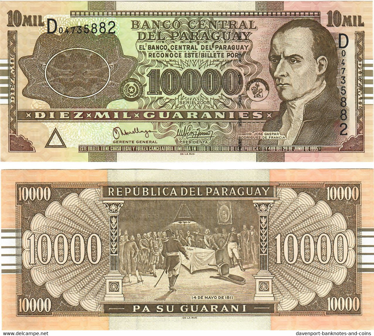 Paraguay 10000 Guaranies 2005 UNC - Paraguay