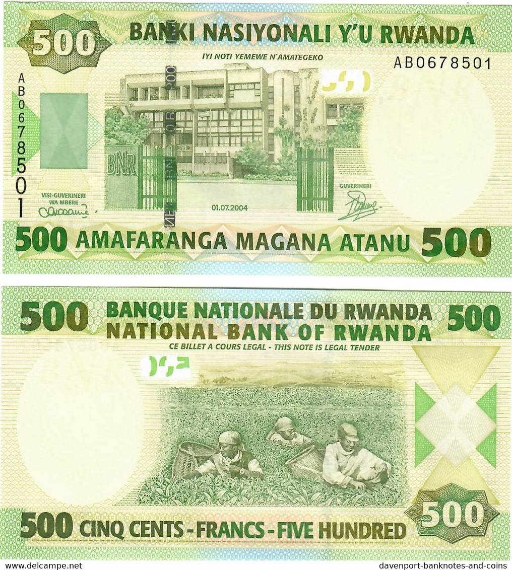 Rwanda 500 Francs 2004 UNC - Ruanda