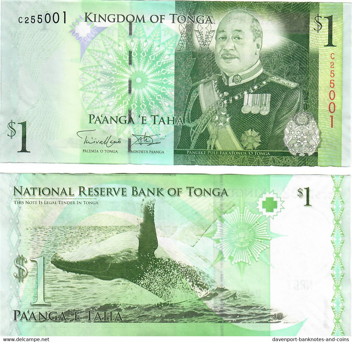 Tonga 1 Pa'anga 2008 (2014) UNC - Tonga