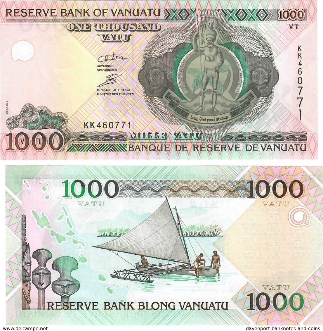 Vanuatu 1000 Vatu 2007 UNC - Vanuatu