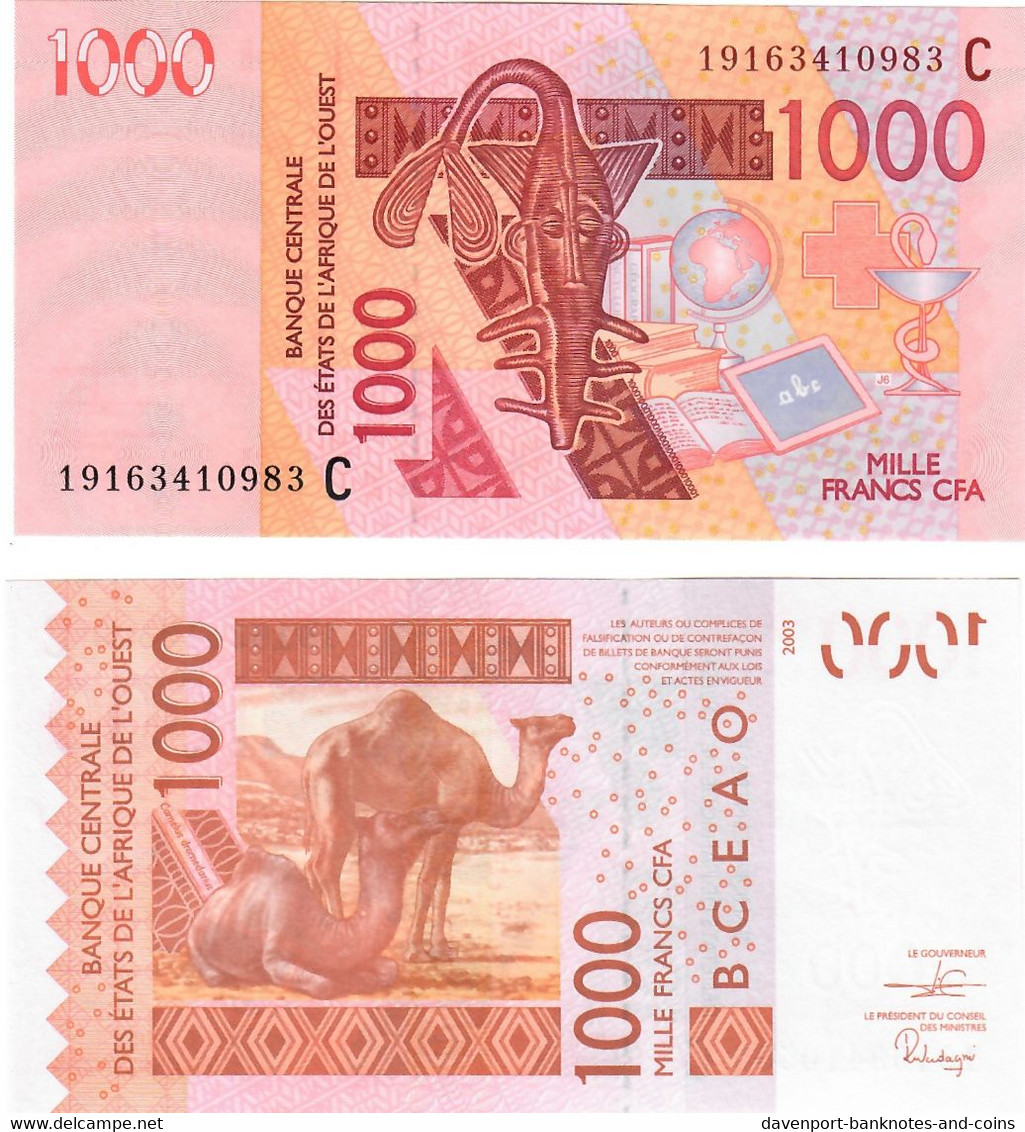 Burkina Faso 1000 Francs 2019 UNC (West African States CFA) - Burkina Faso