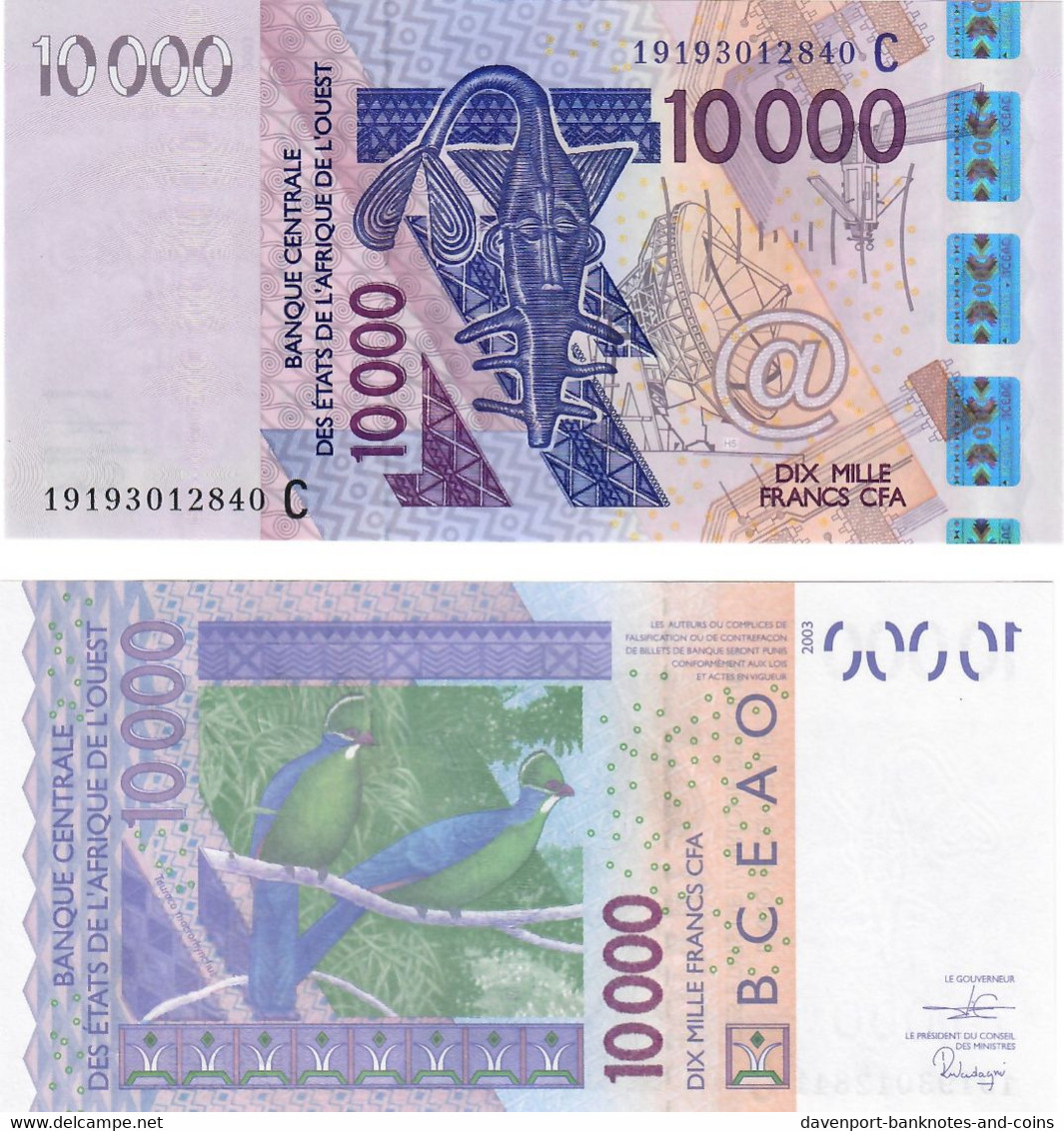 Burkina Faso 10000 Francs 2019 UNC (West African States CFA) - Burkina Faso