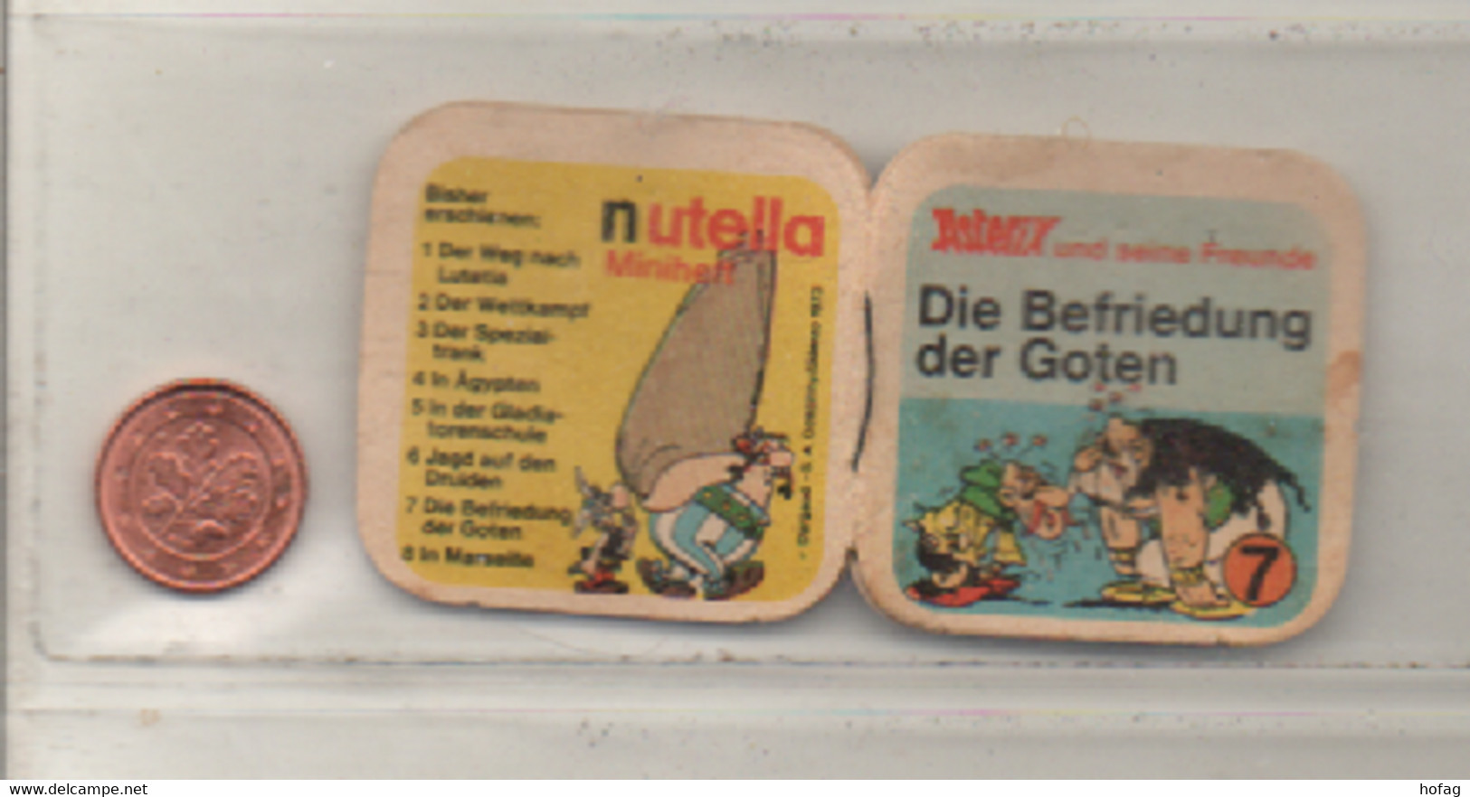 NUTELLA Ferrero Asterix 1973 Miniheft Nr, 7 Die Befriedung Der Goten - Asterix