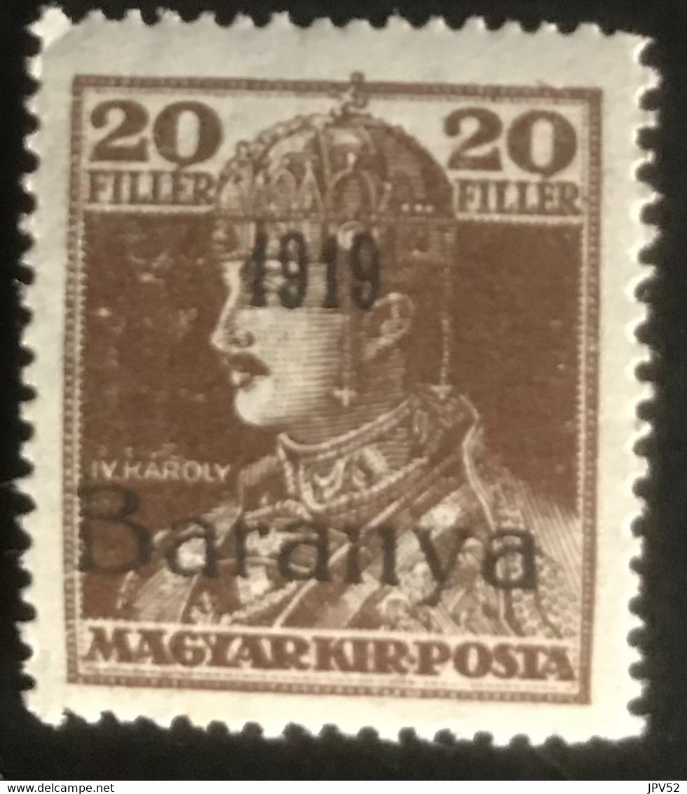 Magyar Posta - Hongarije - L1/11 - MH - 1919 - Michel 36 - Koning Karel IV - Baranya