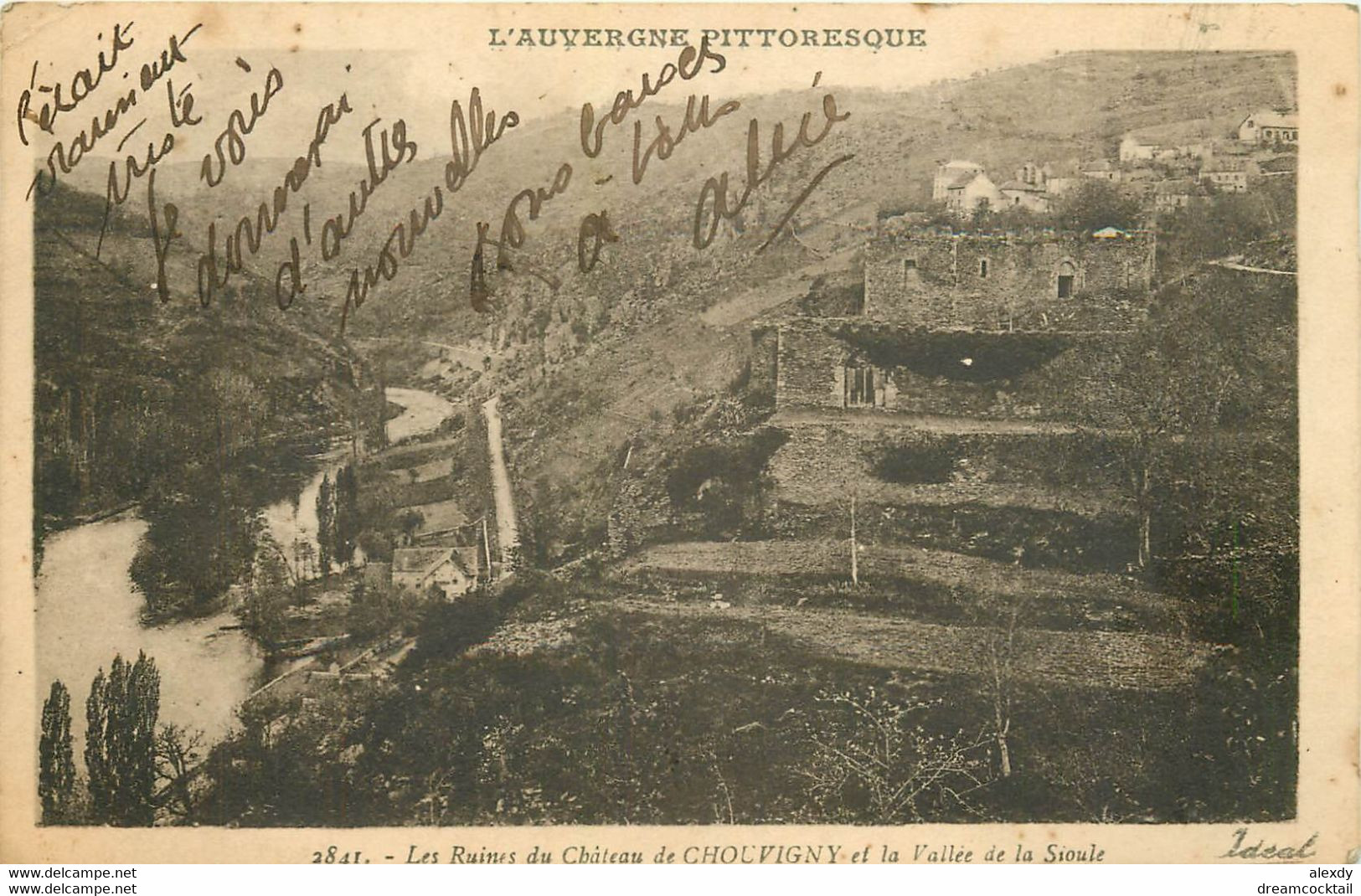 WW 63 CHOUVIGNY. Ruines Du Château Vallée De La Sioule 1932 - Altri & Non Classificati