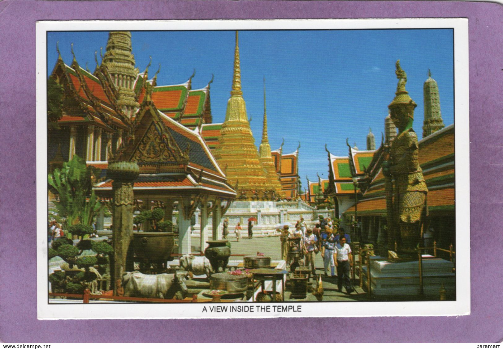 BANGKOK A VIEW INSIDE THE TEMPLE  INSIDE OF THE EMERAL BUDDHA TEMPLE BANGKOK - Thaïlande