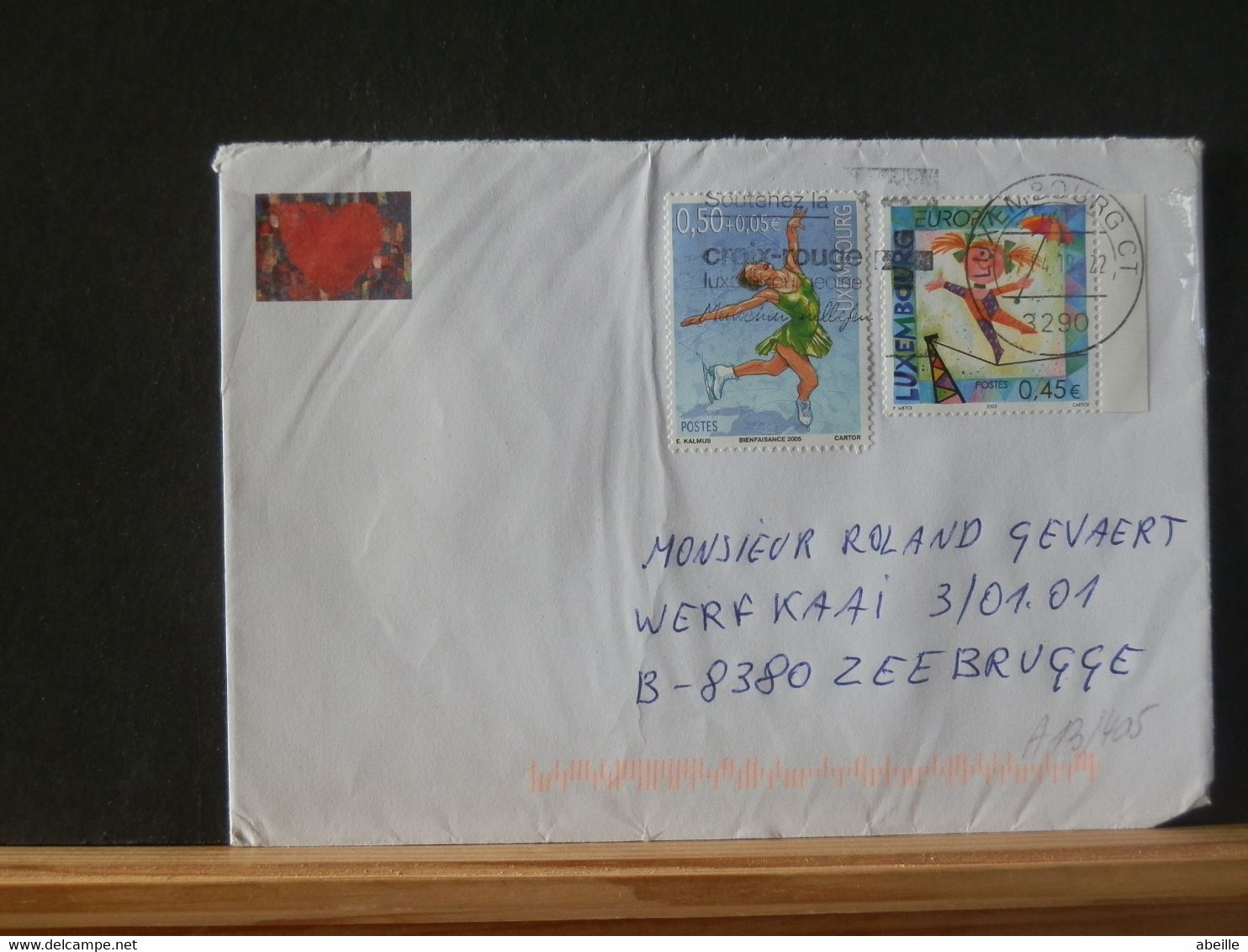 A13/405    LETTRE  LUX. POUR LA BELG. 2019 - Storia Postale