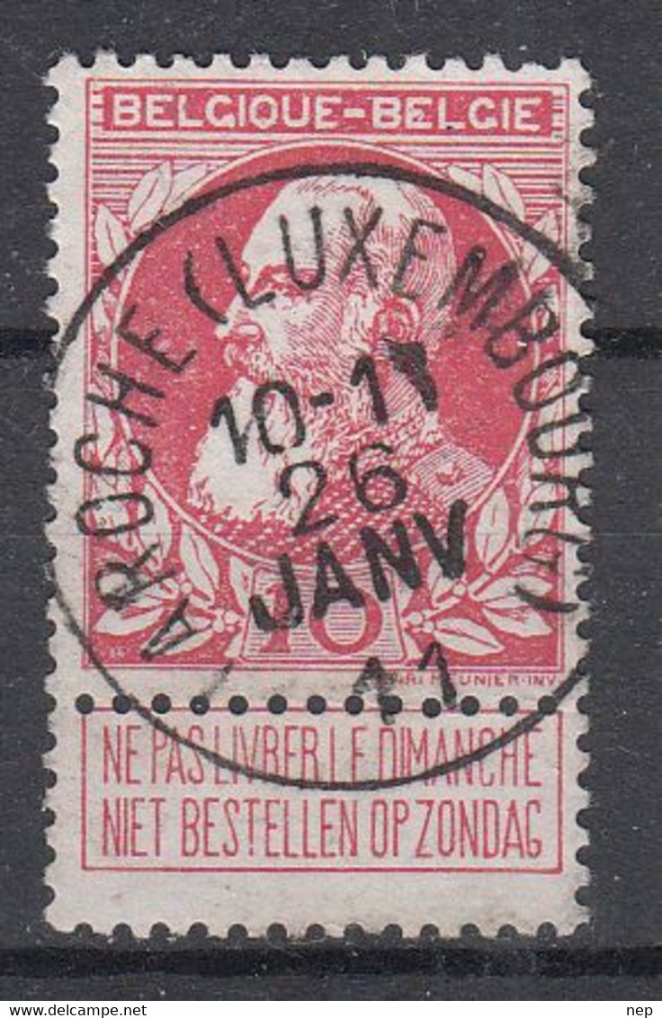 BELGIË - OPB - 1905 - Nr 74 - T2 L (LA ROCHE(LUXEMBOURG))  - COBA + 4.00 € - 1905 Breiter Bart