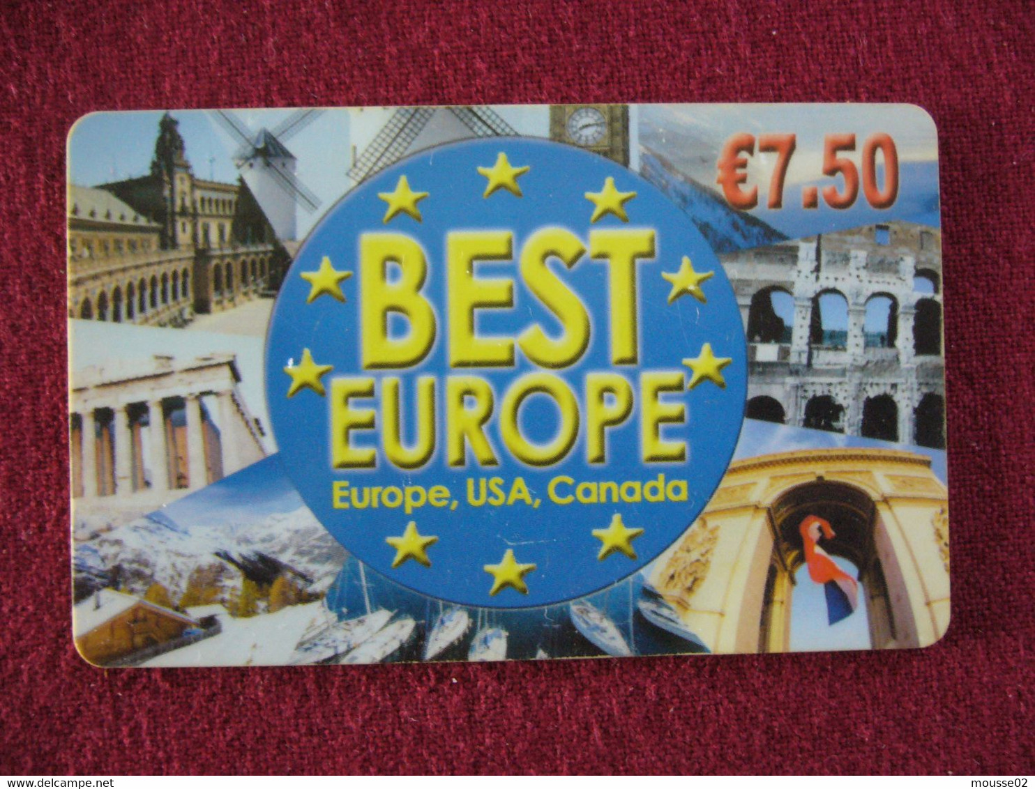 Telecarte  / Carte Prepayée   /  Best Europe - Otros & Sin Clasificación