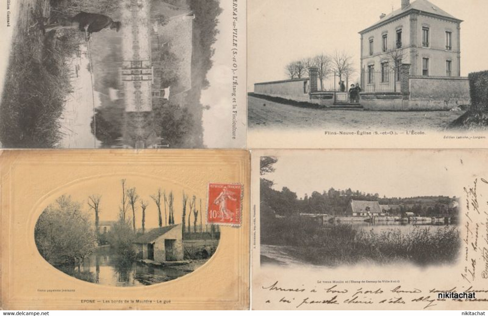 YVELINES-Joli lot 190 cartes postales toutes scannées-