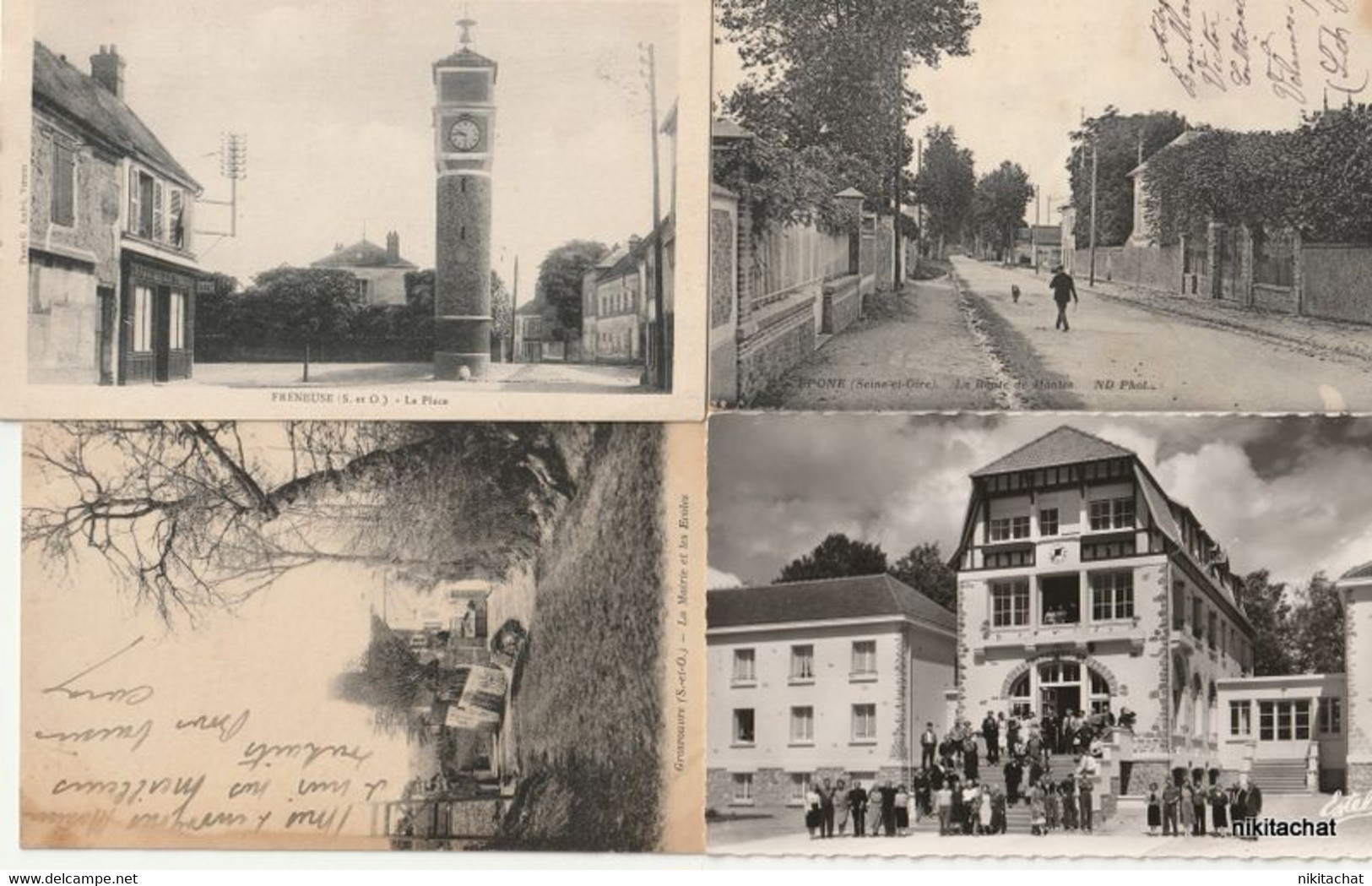 YVELINES-Joli lot 190 cartes postales toutes scannées-