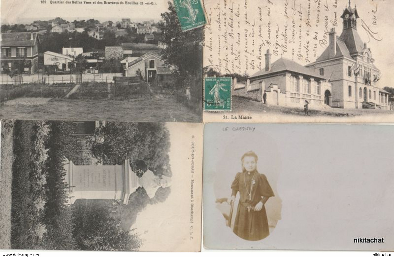 YVELINES-Joli lot 190 cartes postales toutes scannées-