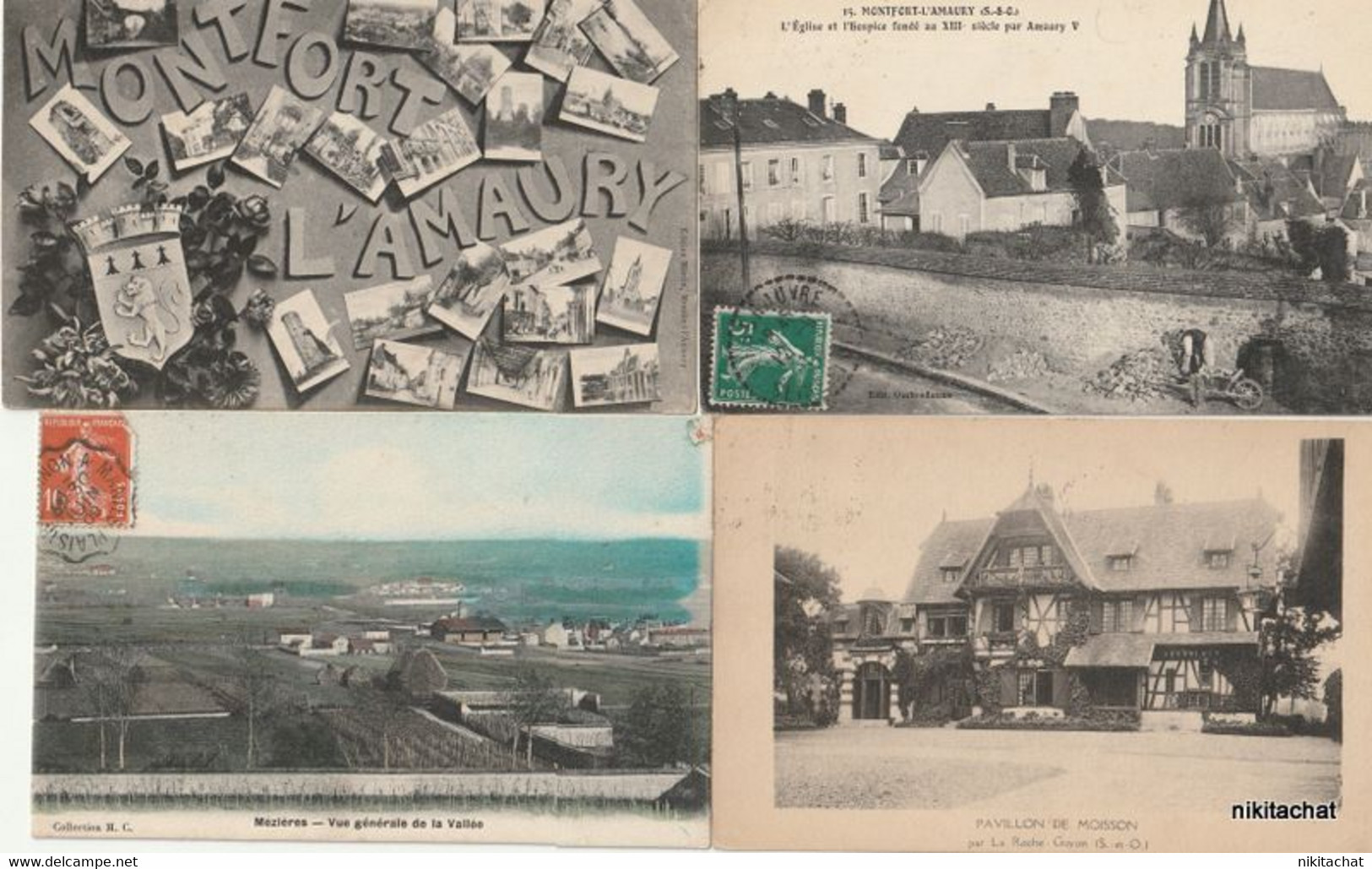 YVELINES-Joli lot 190 cartes postales toutes scannées-