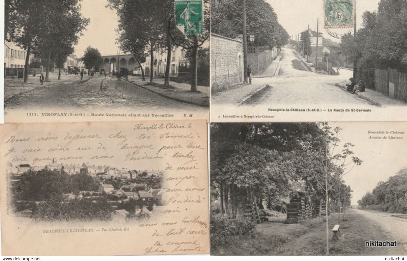 YVELINES-Joli lot 190 cartes postales toutes scannées-