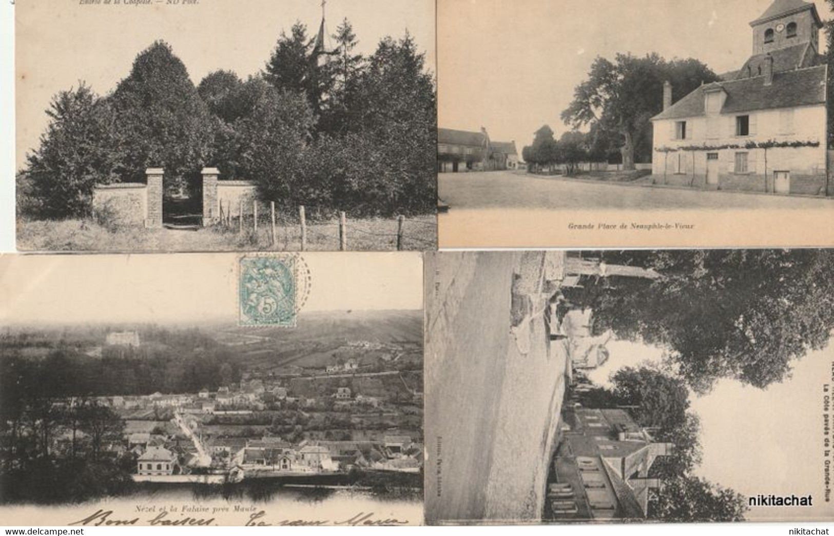 YVELINES-Joli lot 190 cartes postales toutes scannées-