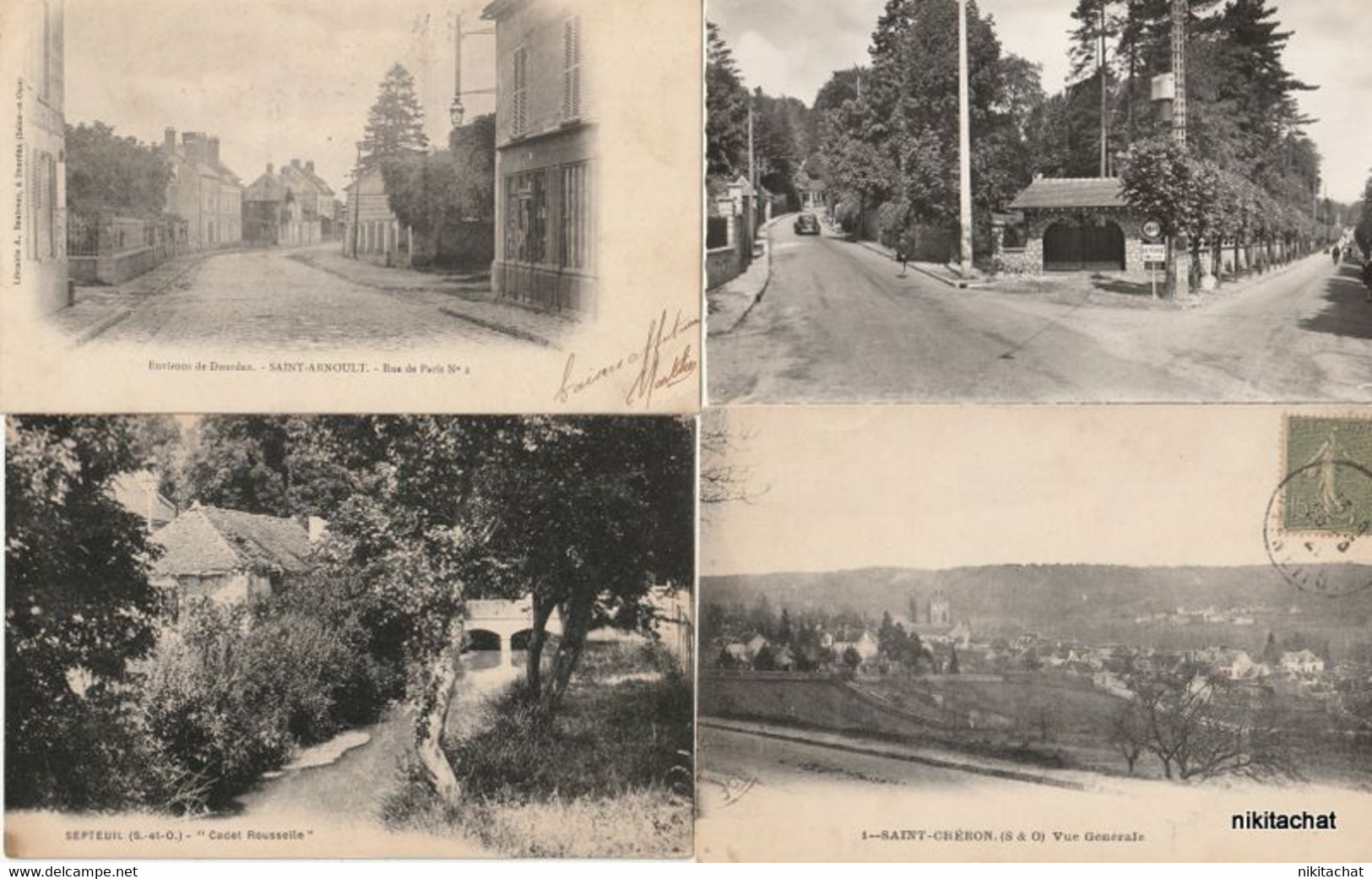 YVELINES-Joli lot 190 cartes postales toutes scannées-