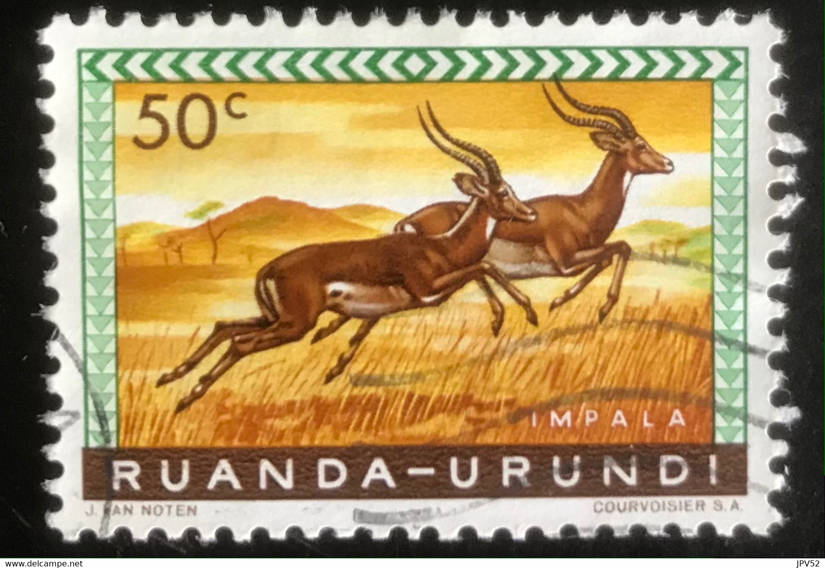 Ruanda-Urundi - L1/11 - (°)used - 1959 - Michel 164A - Beschermde Dieren - Oblitérés