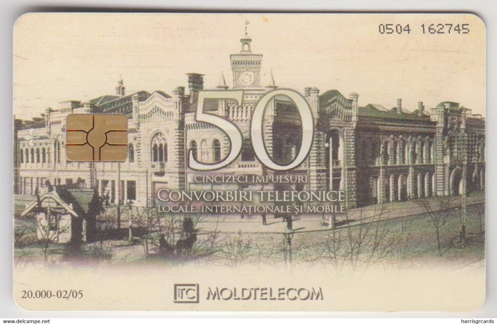 MOLDOVA - Passaj, Chip:GEM5 (Red), Moldtelecom 50 Units, 02/05, Tirage 20.000,used - Moldova