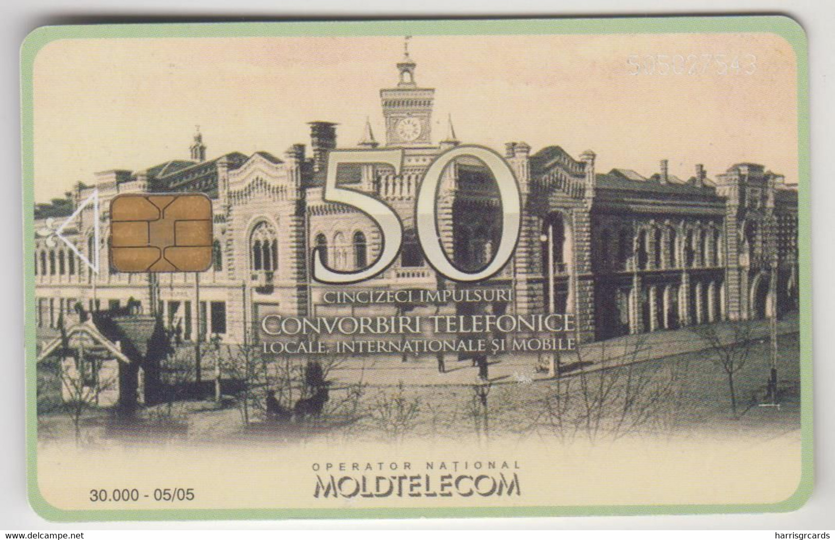 MOLDOVA - Passaj, Chip:CHT08, Moldtelecom 50 Units, 05/05, Tirage 30.000,used - Moldova