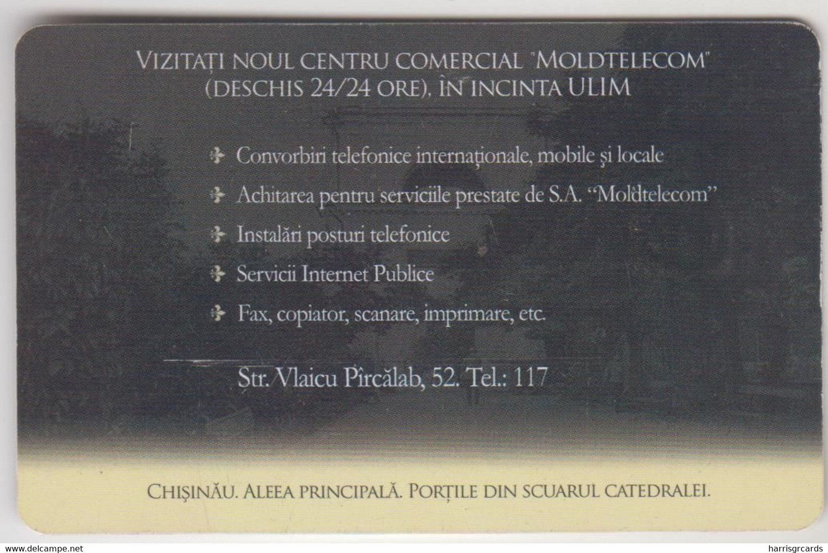 MOLDOVA - Aleea Principala-Portile Din Scuarul Catedralei, Chip:CHT08, Moldtelecom 100 Units, 05/05, Tirage 20.000,used - Moldawien (Moldau)