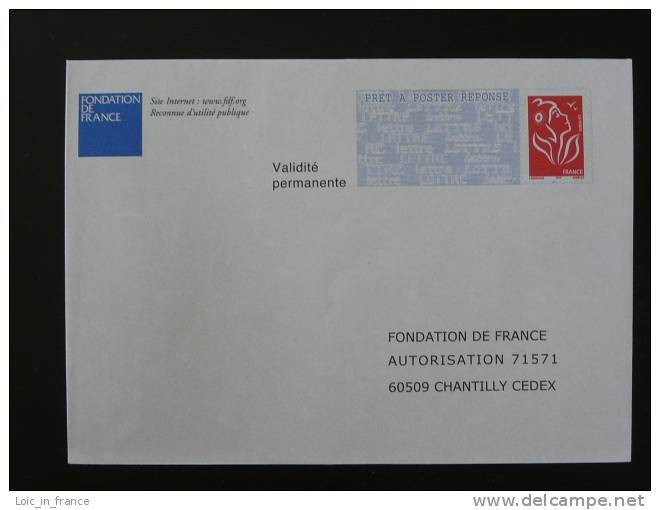PAP Réponse Marianne De Lamouche Fondation De France - Verso 05R528 - N° Intérieur D/16 D 0106 - PAP: Antwort/Lamouche