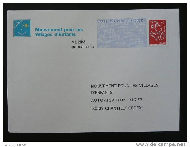 PAP Réponse Marianne De Lamouche Villages D'Enfants - Verso 0500240 - N° Intérieur 51055 - PAP: Antwort/Lamouche